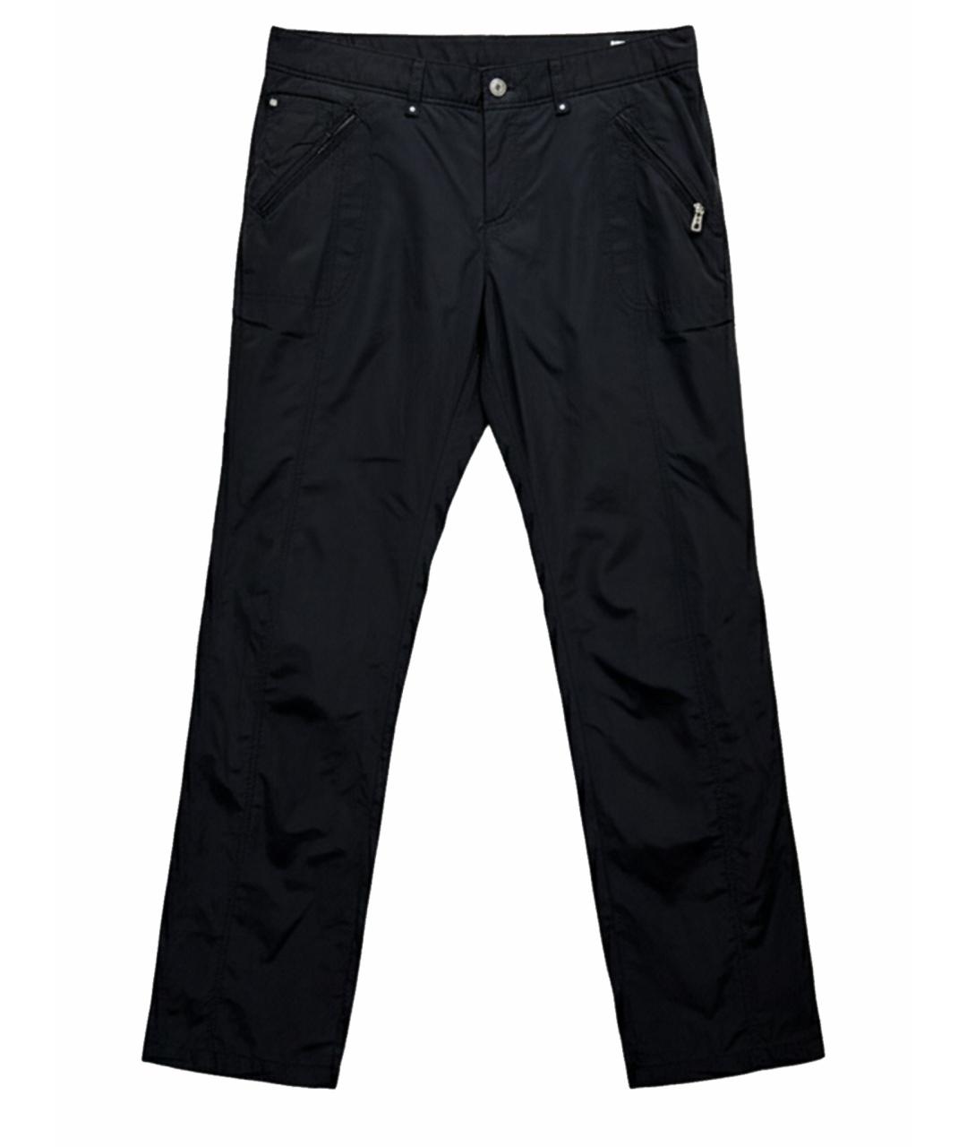 BOGNER Черные полиэстеровые прямые брюки, фото 1