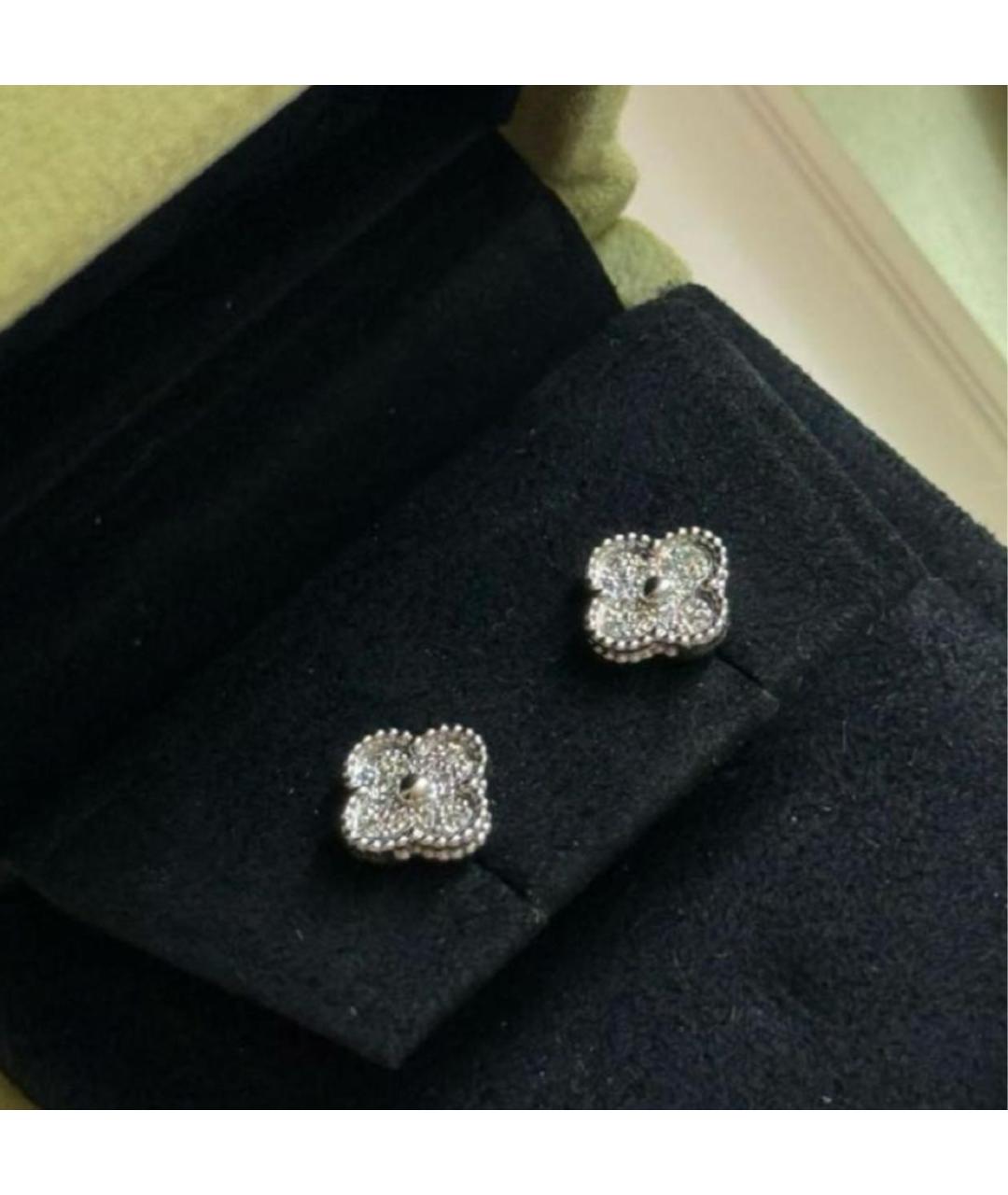 VAN CLEEF & ARPELS Серебряные серьги из белого золота, фото 2