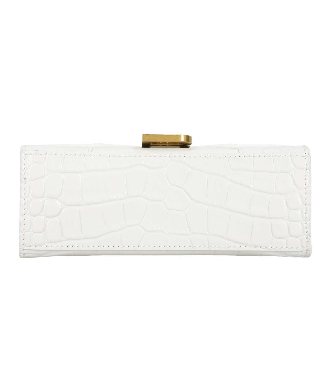 BALENCIAGA Белая кожаная сумка через плечо, фото 4