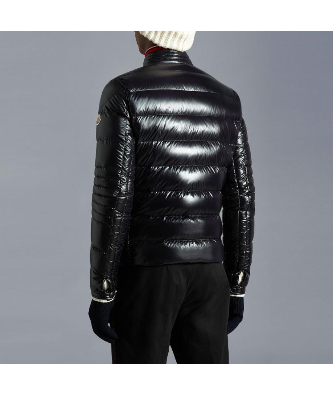 MONCLER Черный пуховик, фото 4