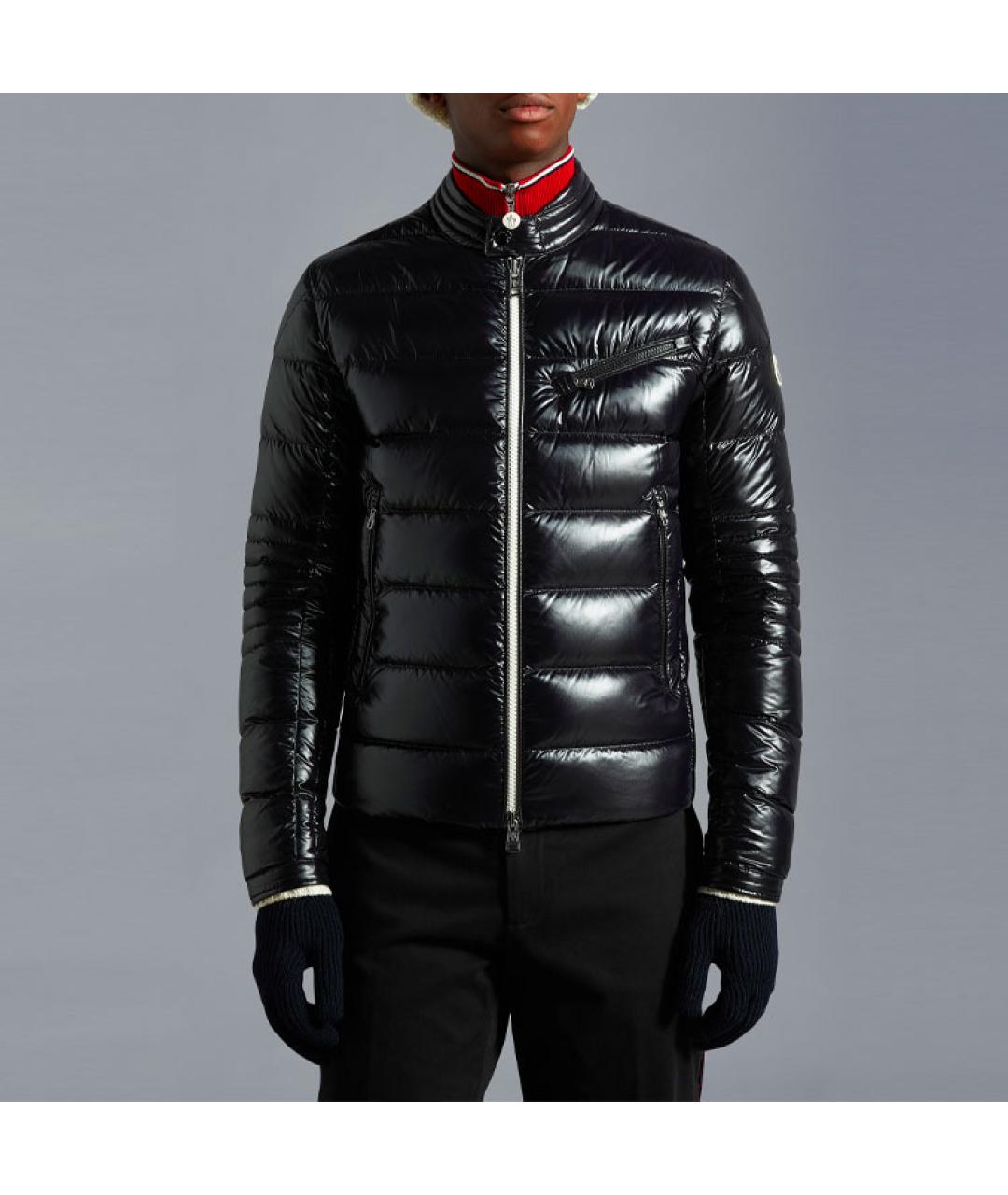 MONCLER Черный пуховик, фото 3