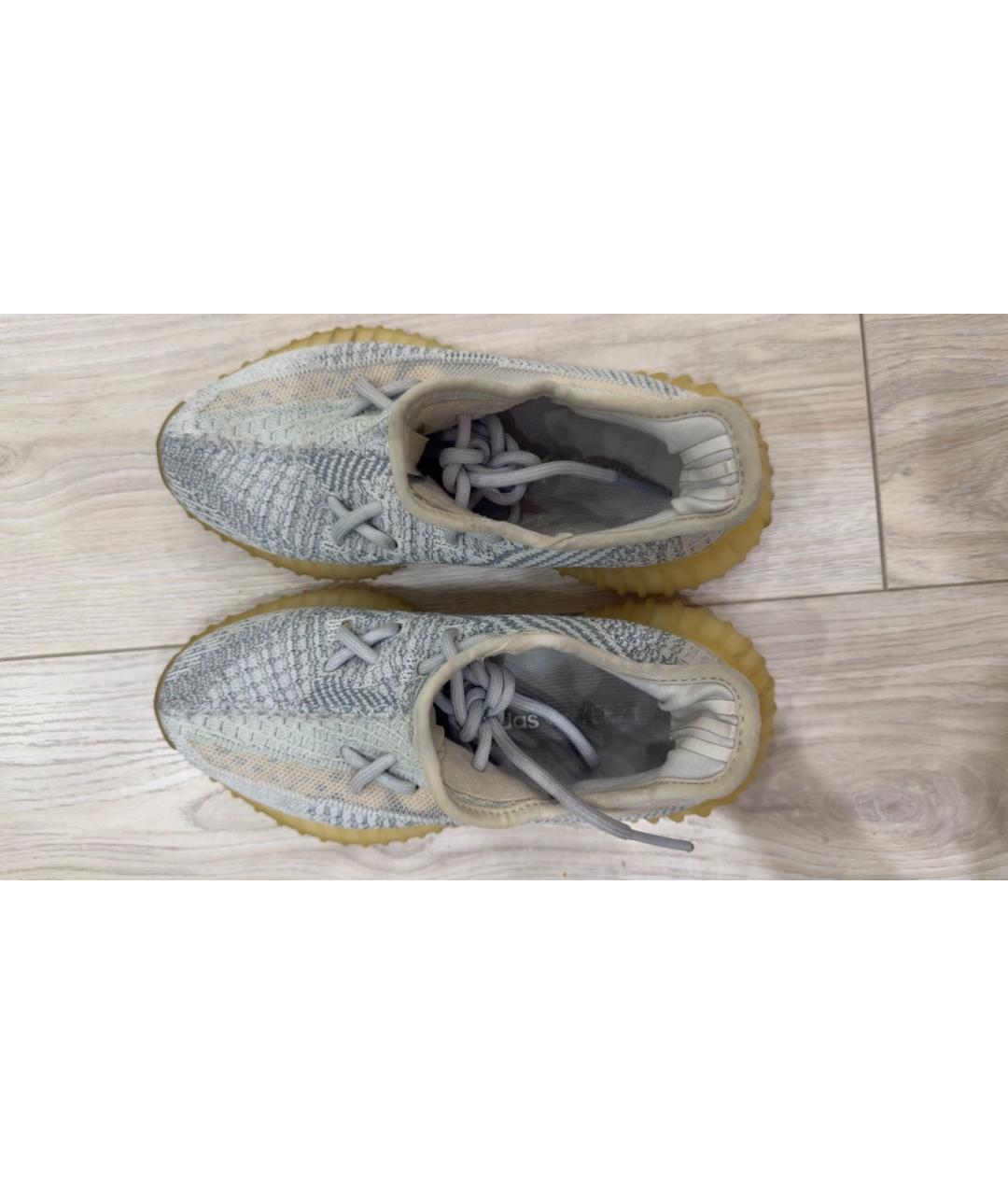 ADIDAS YEEZY Бирюзовые текстильные кроссовки, фото 3