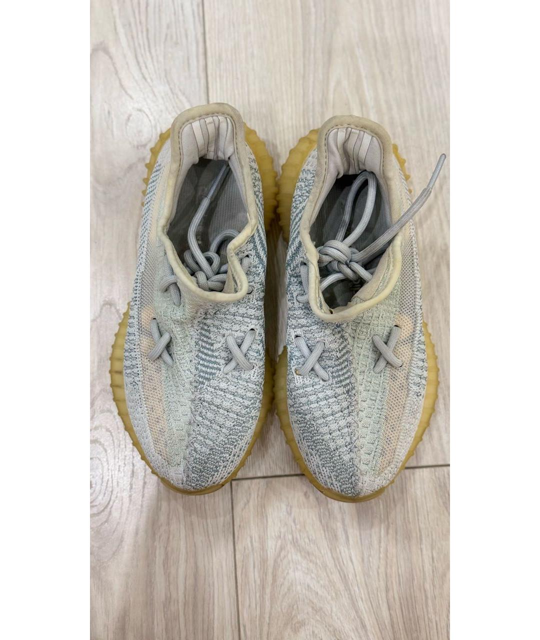 ADIDAS YEEZY Бирюзовые текстильные кроссовки, фото 2