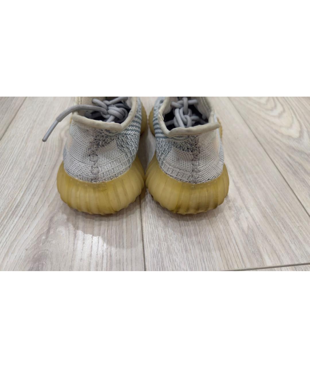 ADIDAS YEEZY Бирюзовые текстильные кроссовки, фото 4