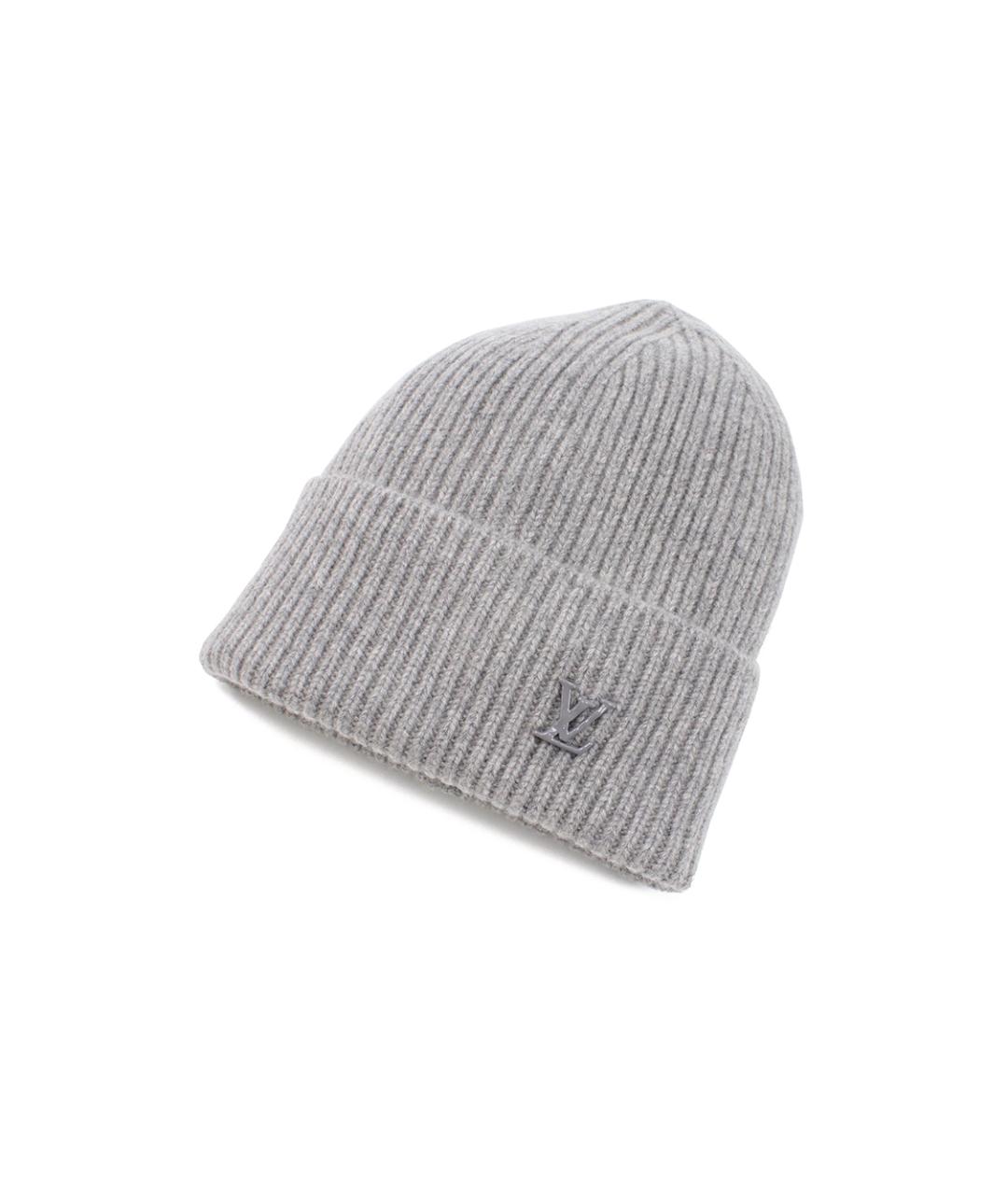 LOUIS VUITTON Серая шапка, фото 2