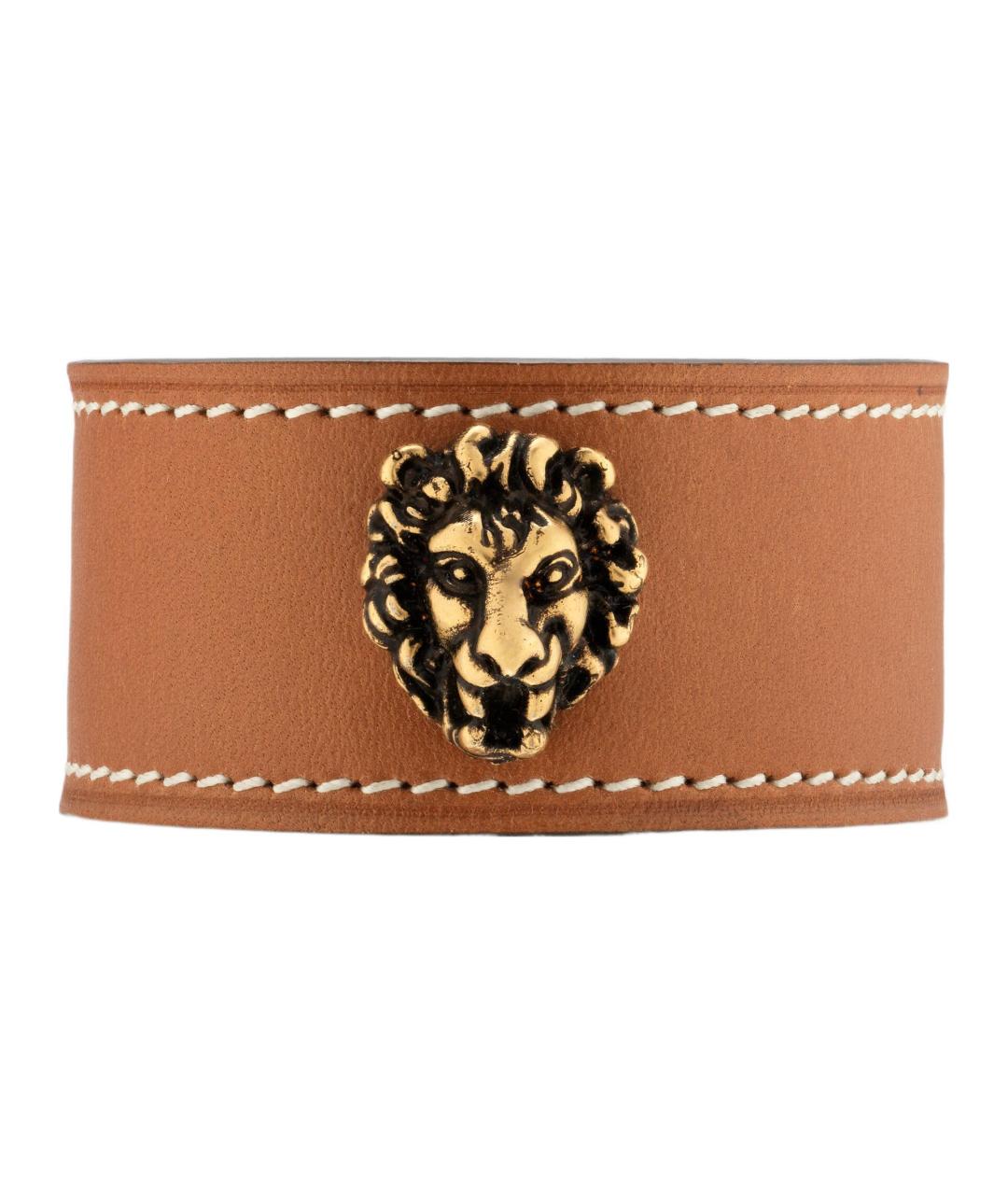 GUCCI Оранжевый кожаный браслет, фото 1