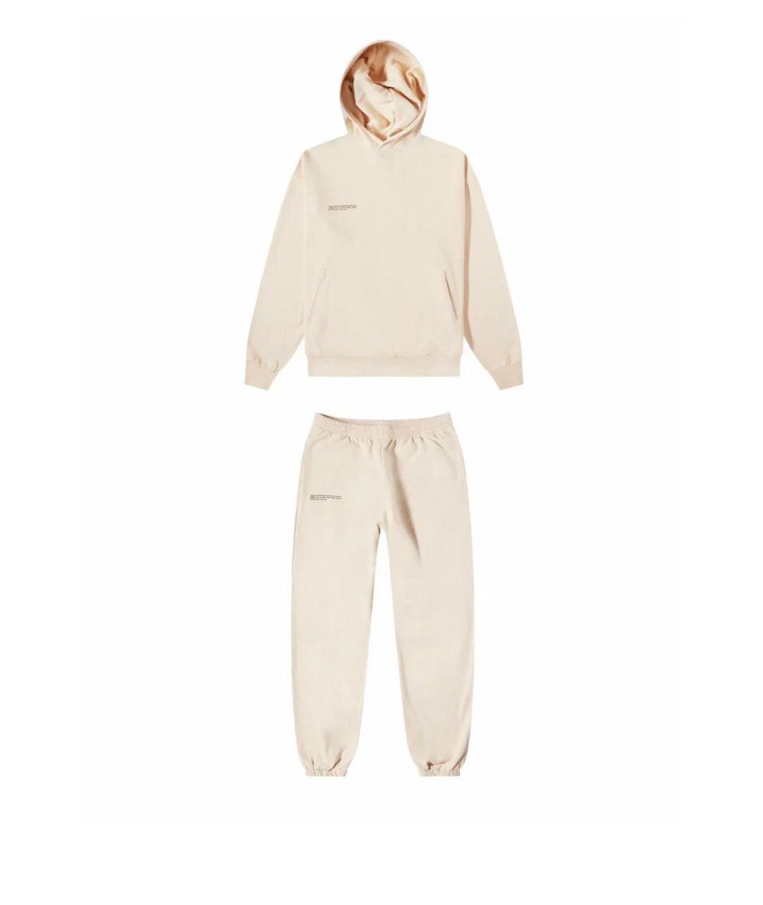 THE PANGAIA Бежевый хлопковый костюм с брюками, фото 3