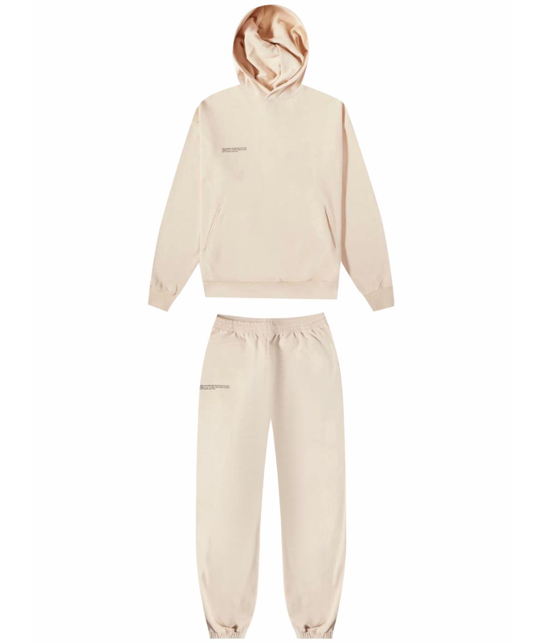 THE PANGAIA Бежевый хлопковый костюм с брюками, фото 1