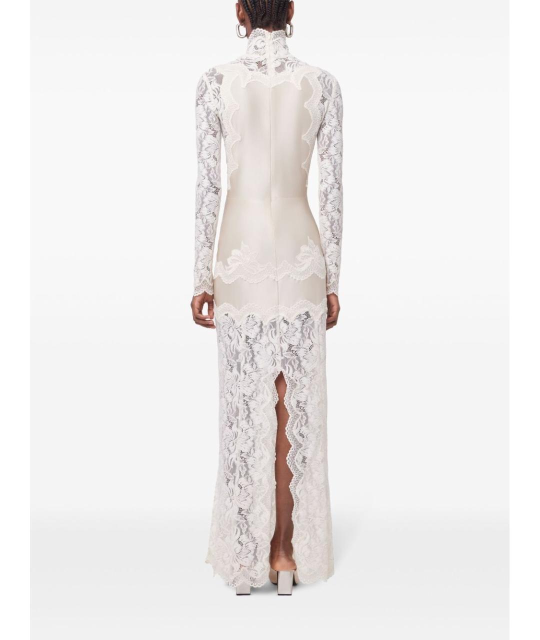 PACO RABANNE Бежевое полиамидовое вечернее платье, фото 3