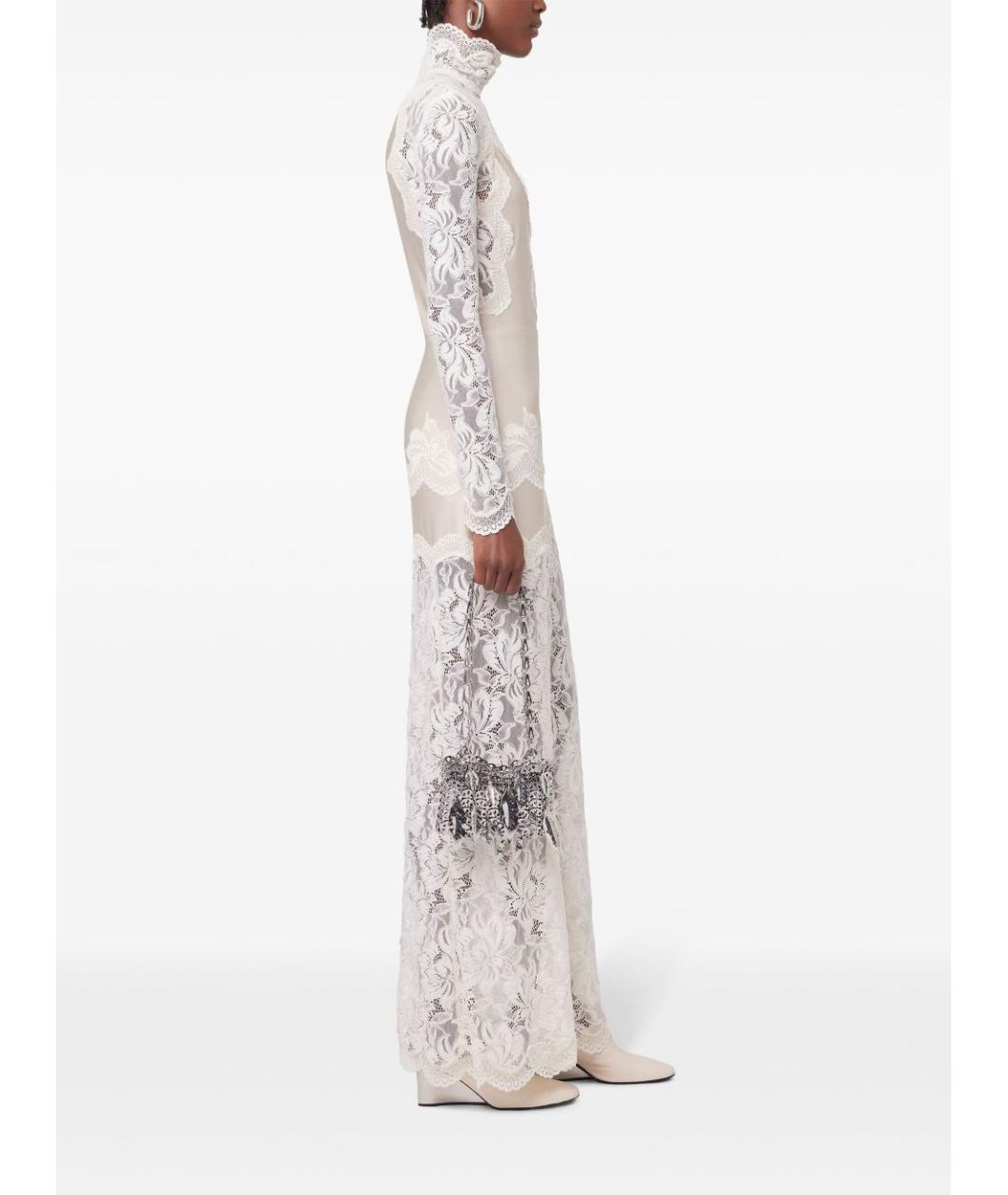 PACO RABANNE Бежевое полиамидовое вечернее платье, фото 6