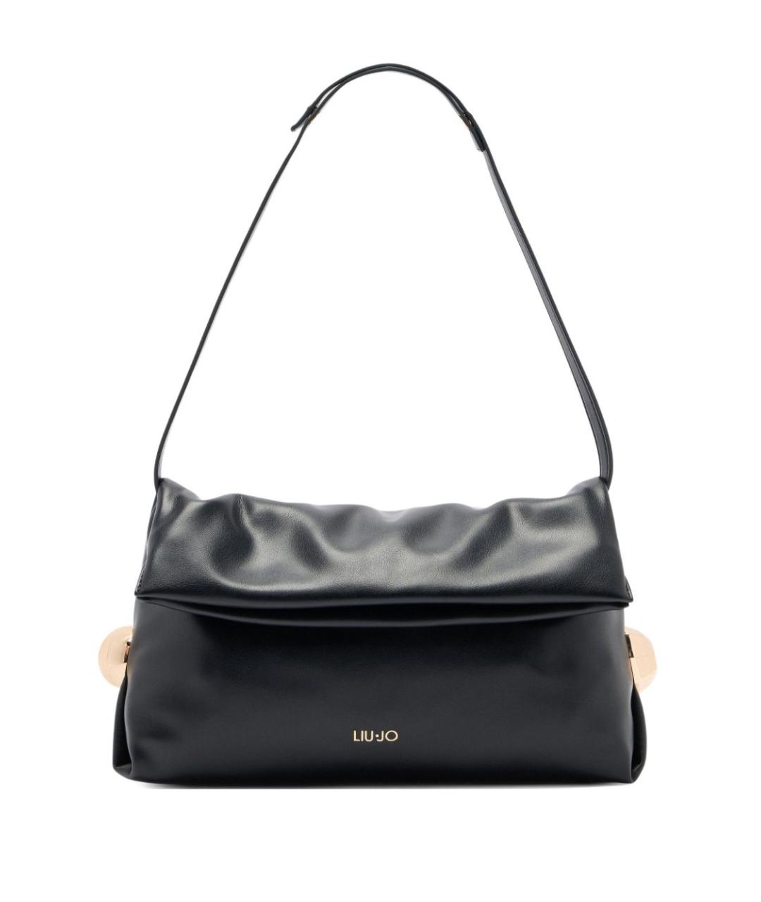 LIU JO Черная сумка через плечо из искусственной кожи, фото 1