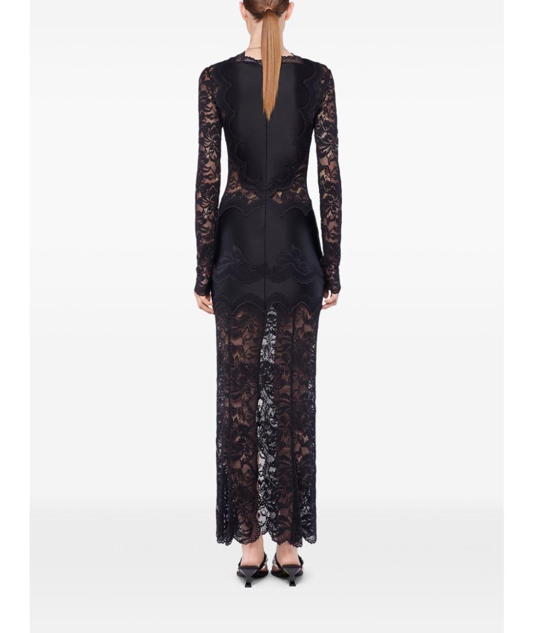 PACO RABANNE Черное полиамидовое платье, фото 5