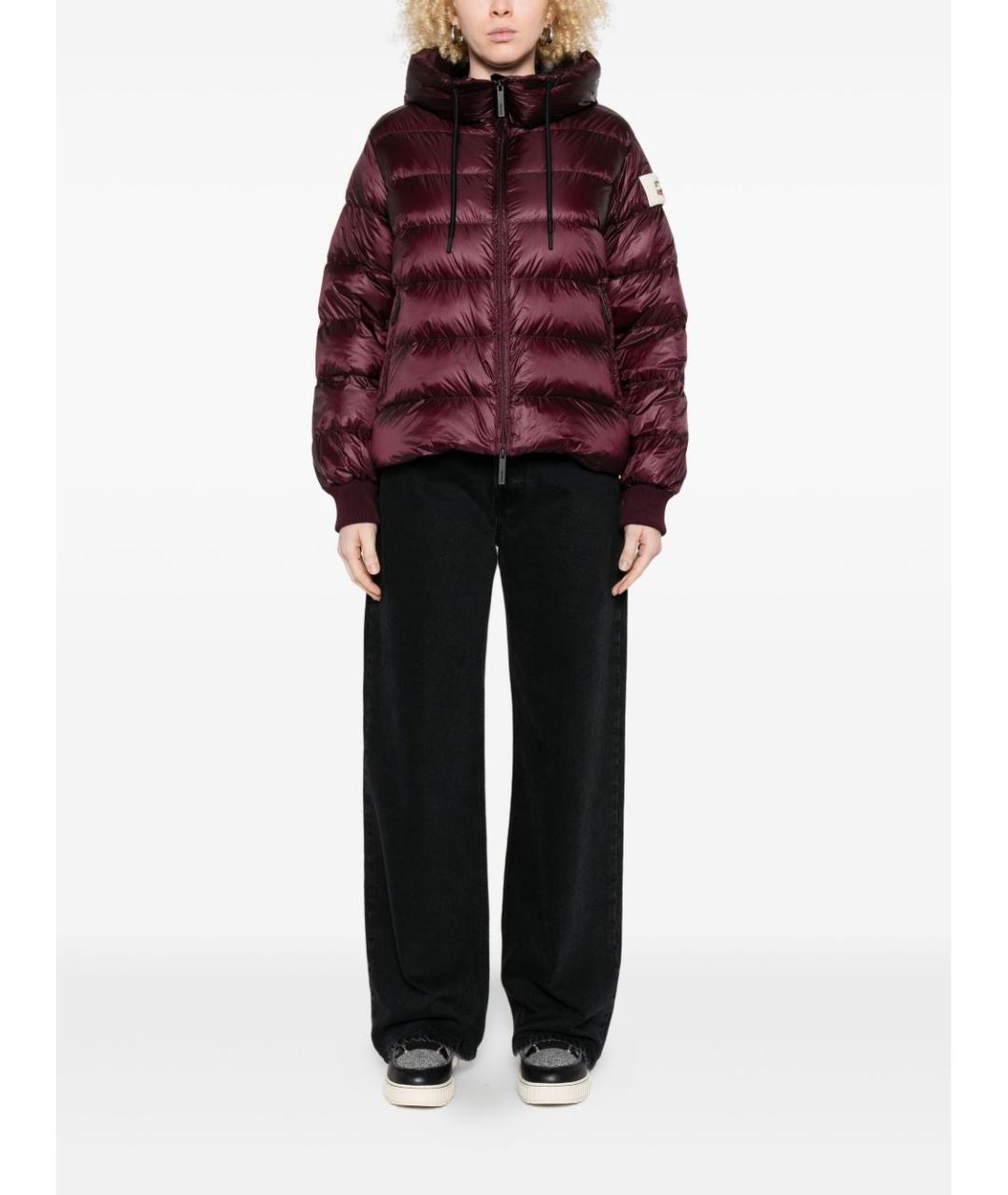 AFTER LABEL Бордовый полиамидовый пуховик, фото 2