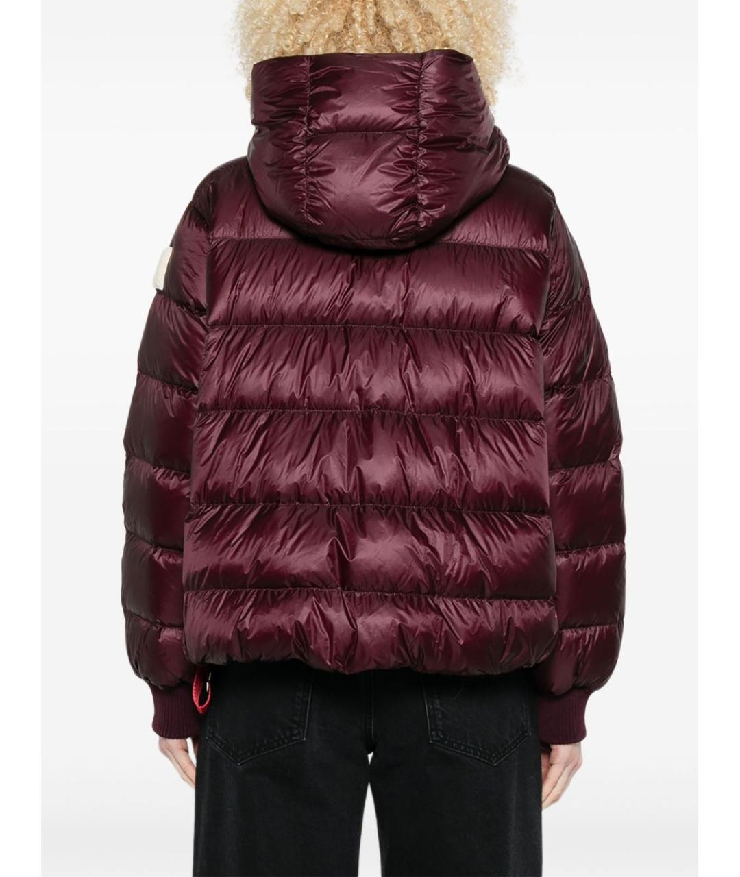 AFTER LABEL Бордовый полиамидовый пуховик, фото 5