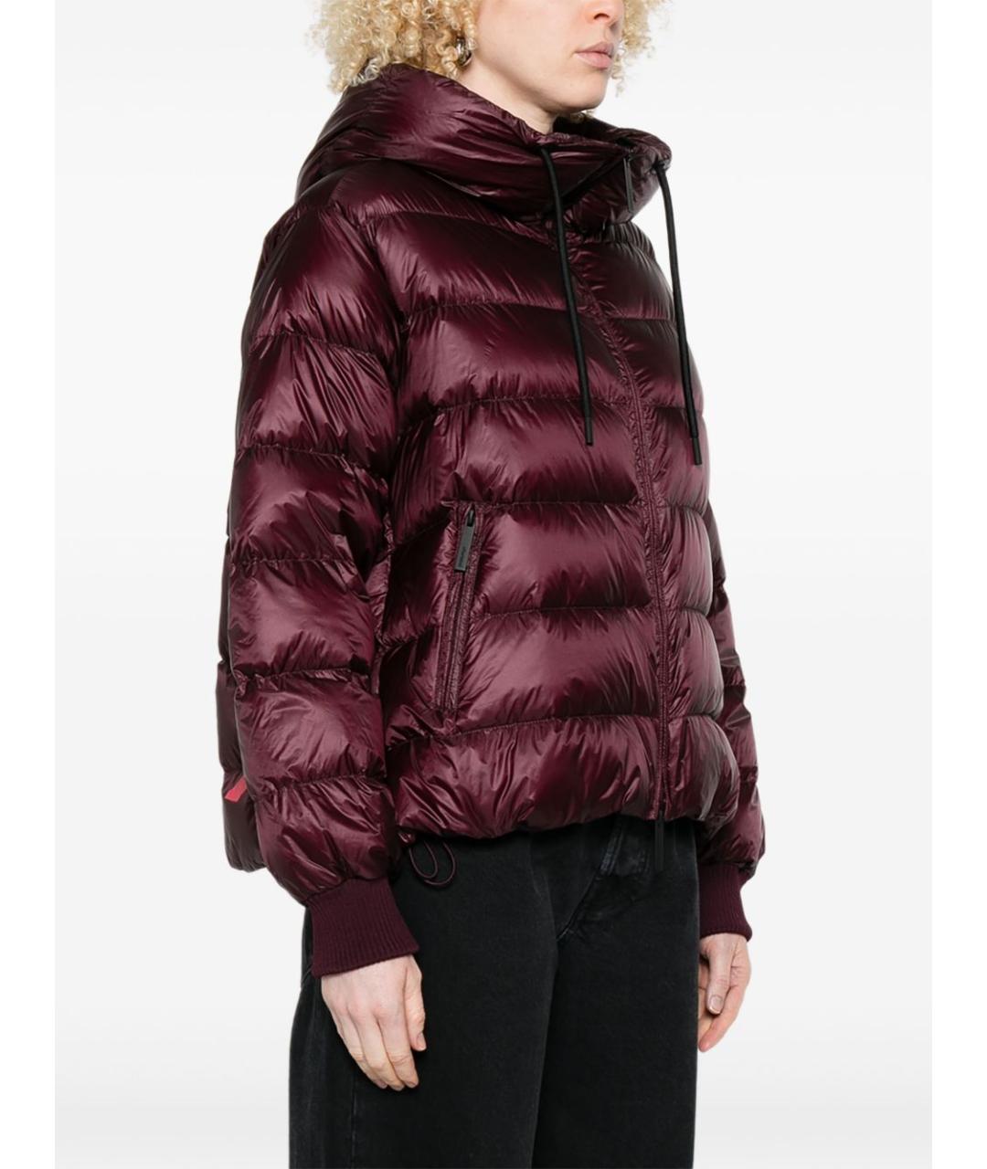 AFTER LABEL Бордовый полиамидовый пуховик, фото 4