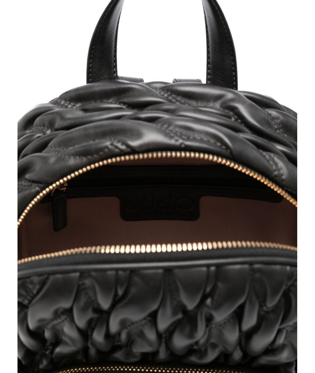 LIU JO Черный рюкзак из искусственной кожи, фото 3