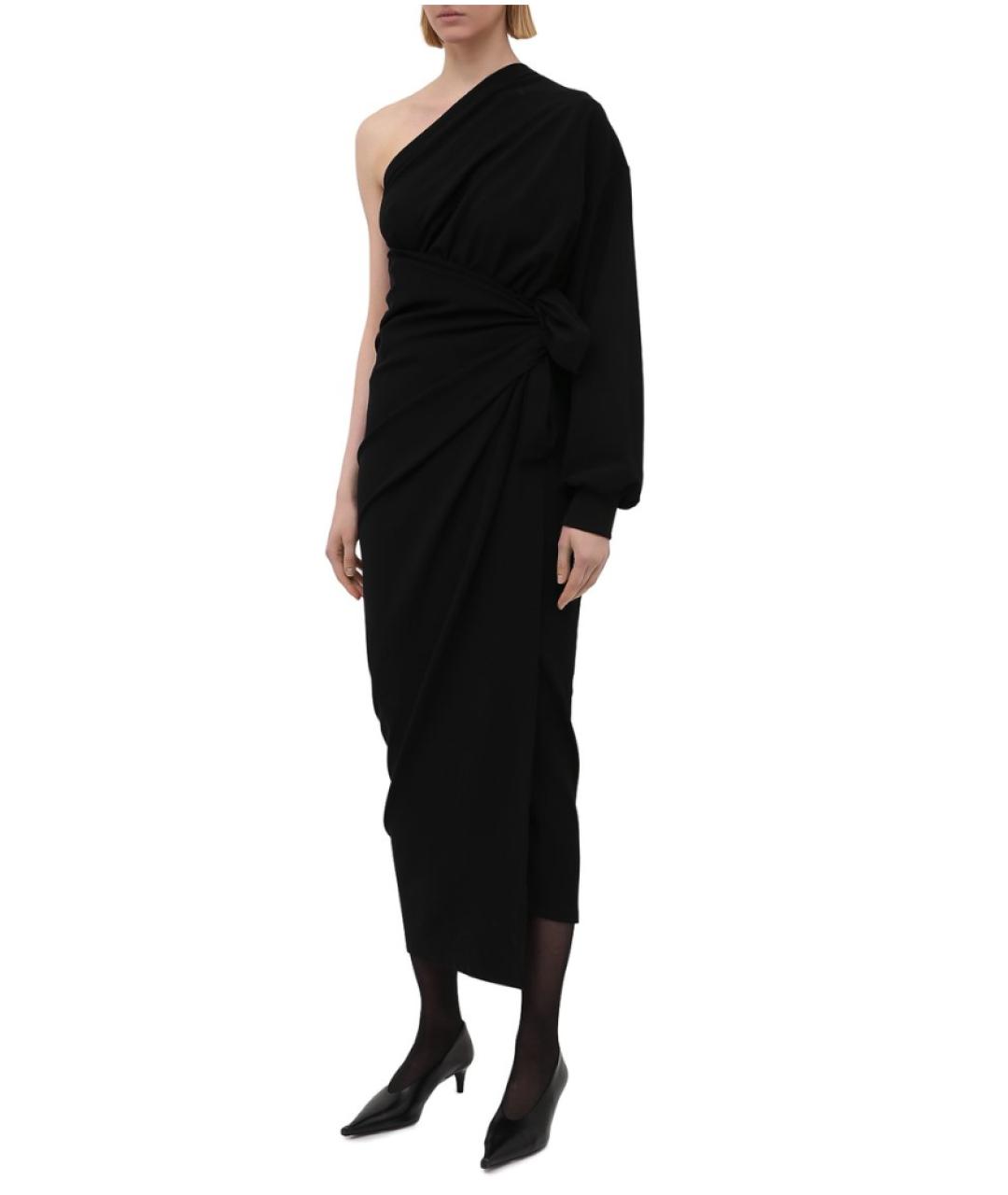 BALENCIAGA Черное вискозное вечернее платье, фото 3