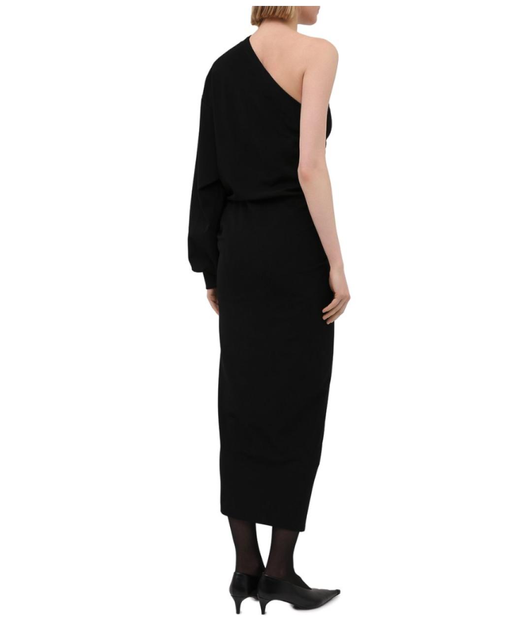 BALENCIAGA Черное вискозное вечернее платье, фото 4