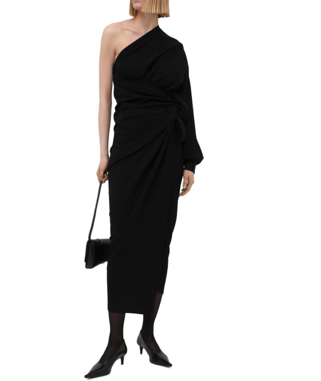BALENCIAGA Черное вискозное вечернее платье, фото 2