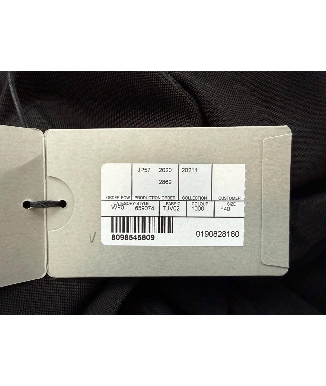 BALENCIAGA Черное вискозное вечернее платье, фото 8