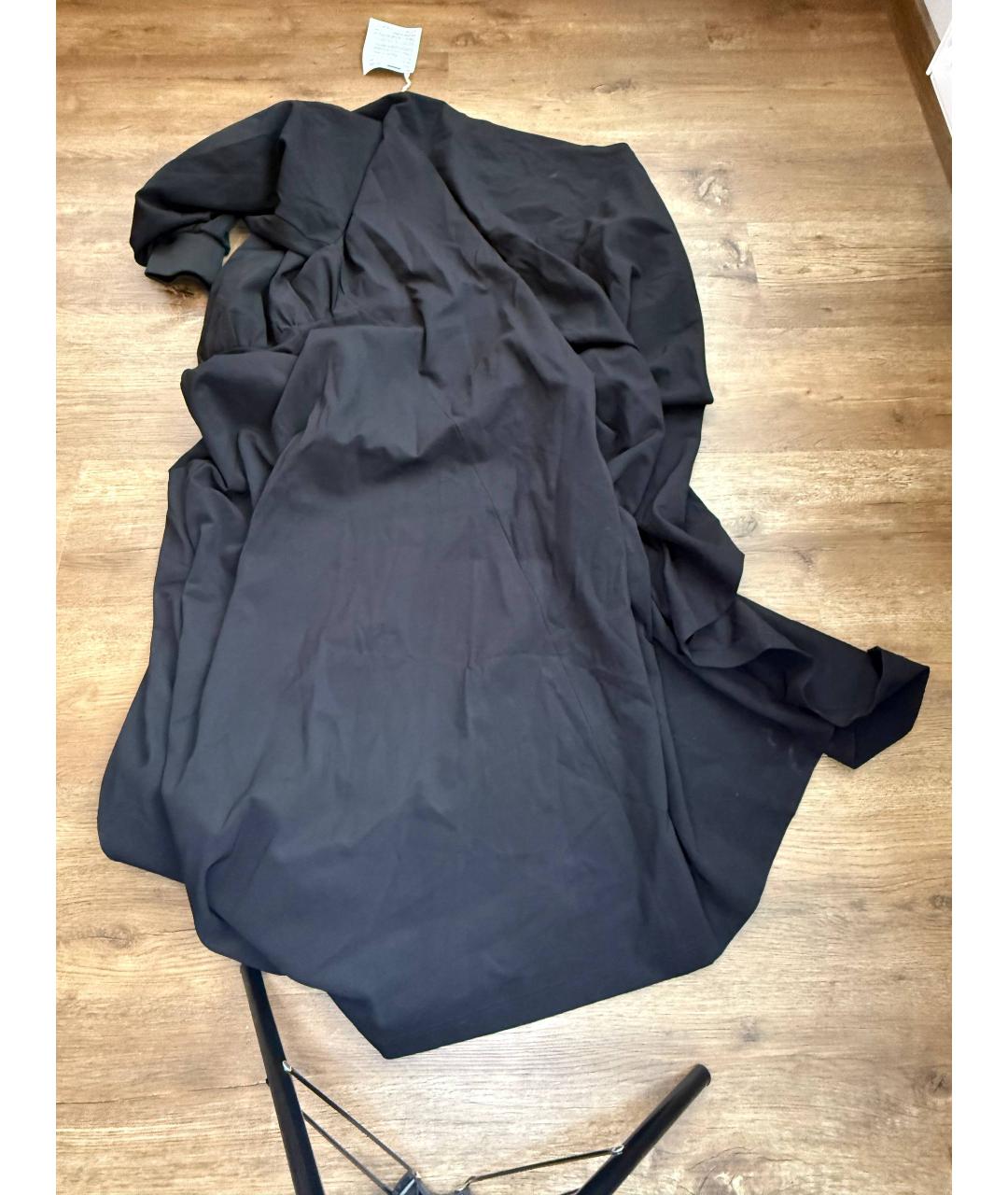 BALENCIAGA Черное вискозное вечернее платье, фото 5