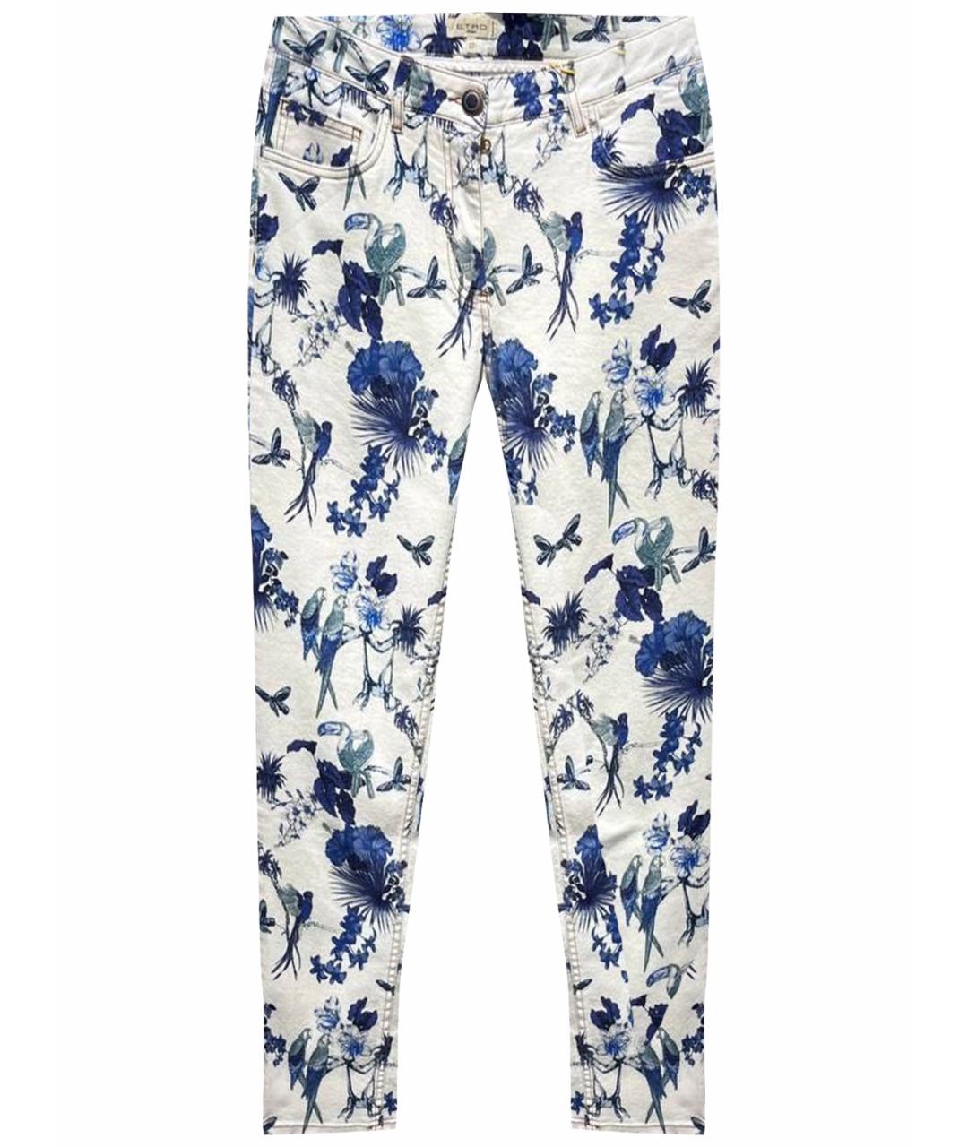 ETRO Белые хлопковые джинсы слим, фото 1