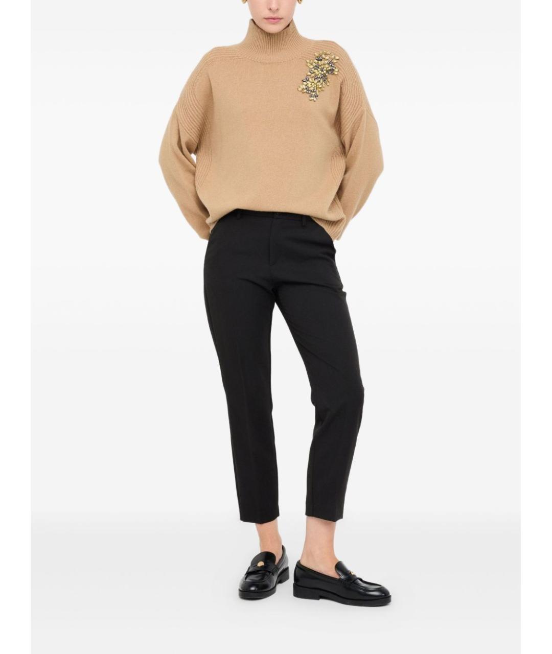 LIU JO Бежевый шерстяной джемпер / свитер, фото 2