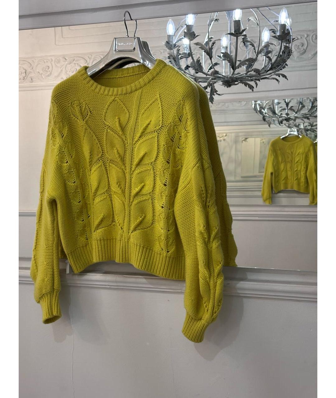 ESCADA Желтый шерстяной джемпер / свитер, фото 6