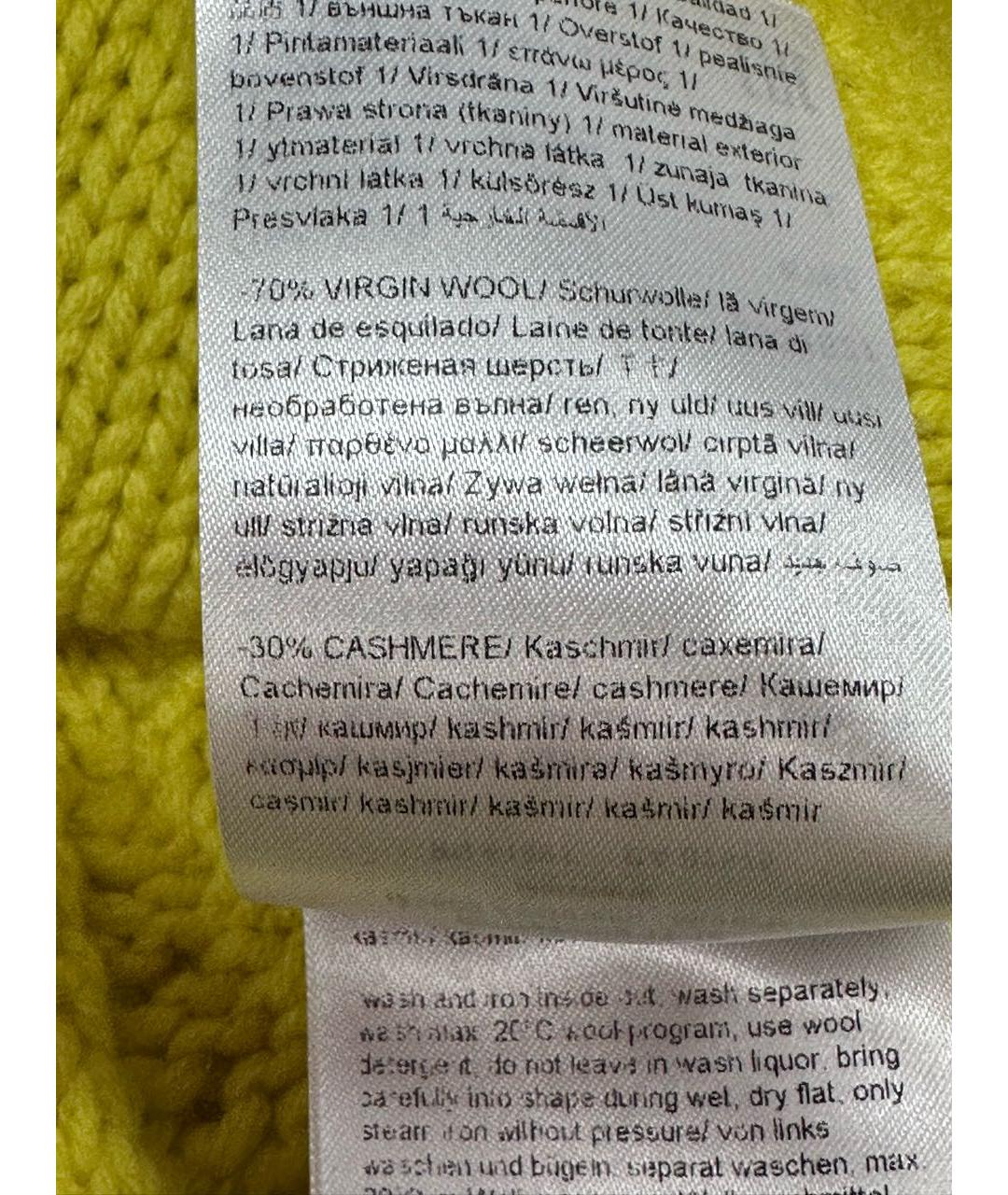 ESCADA Желтый шерстяной джемпер / свитер, фото 5