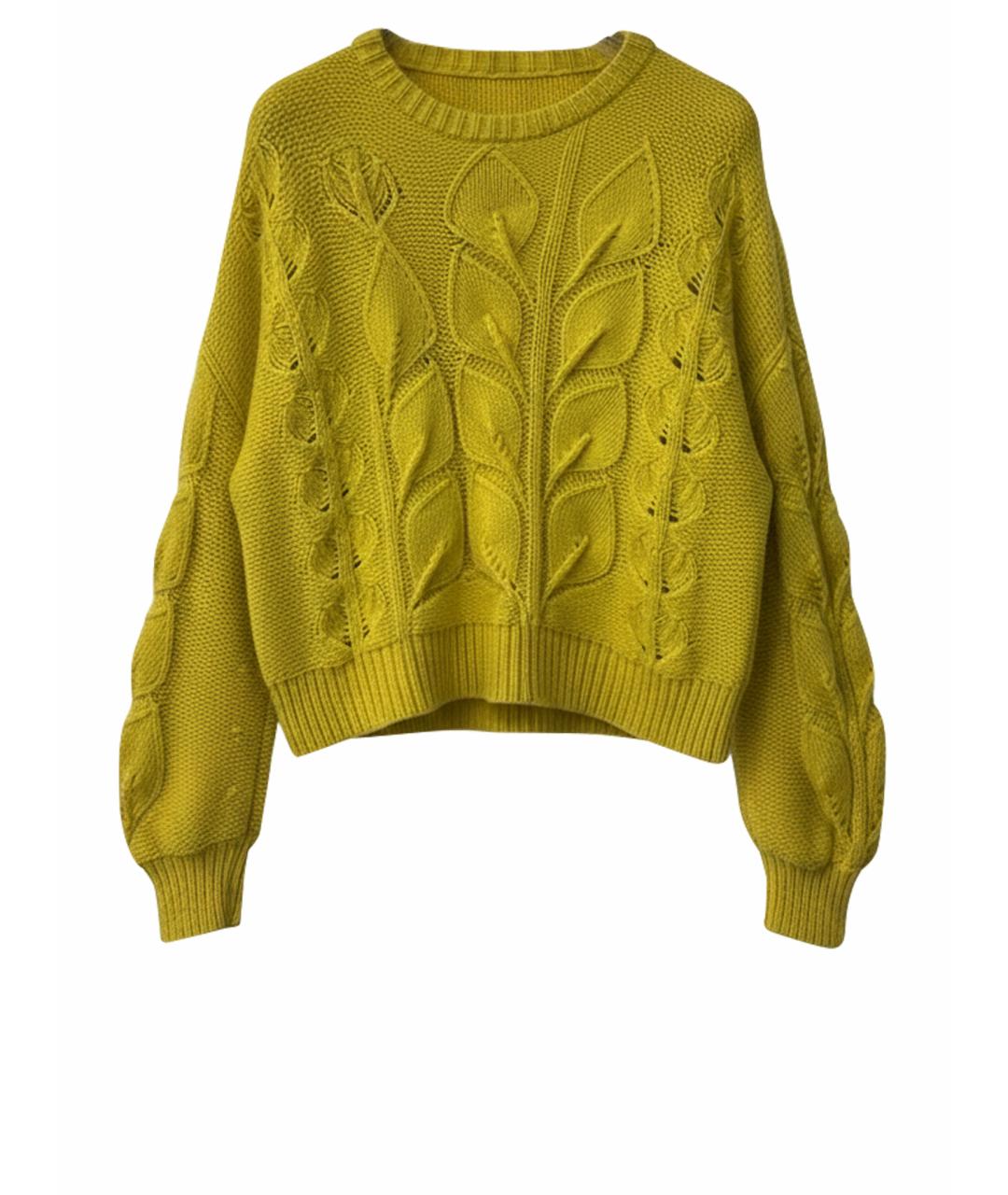 ESCADA Желтый шерстяной джемпер / свитер, фото 1