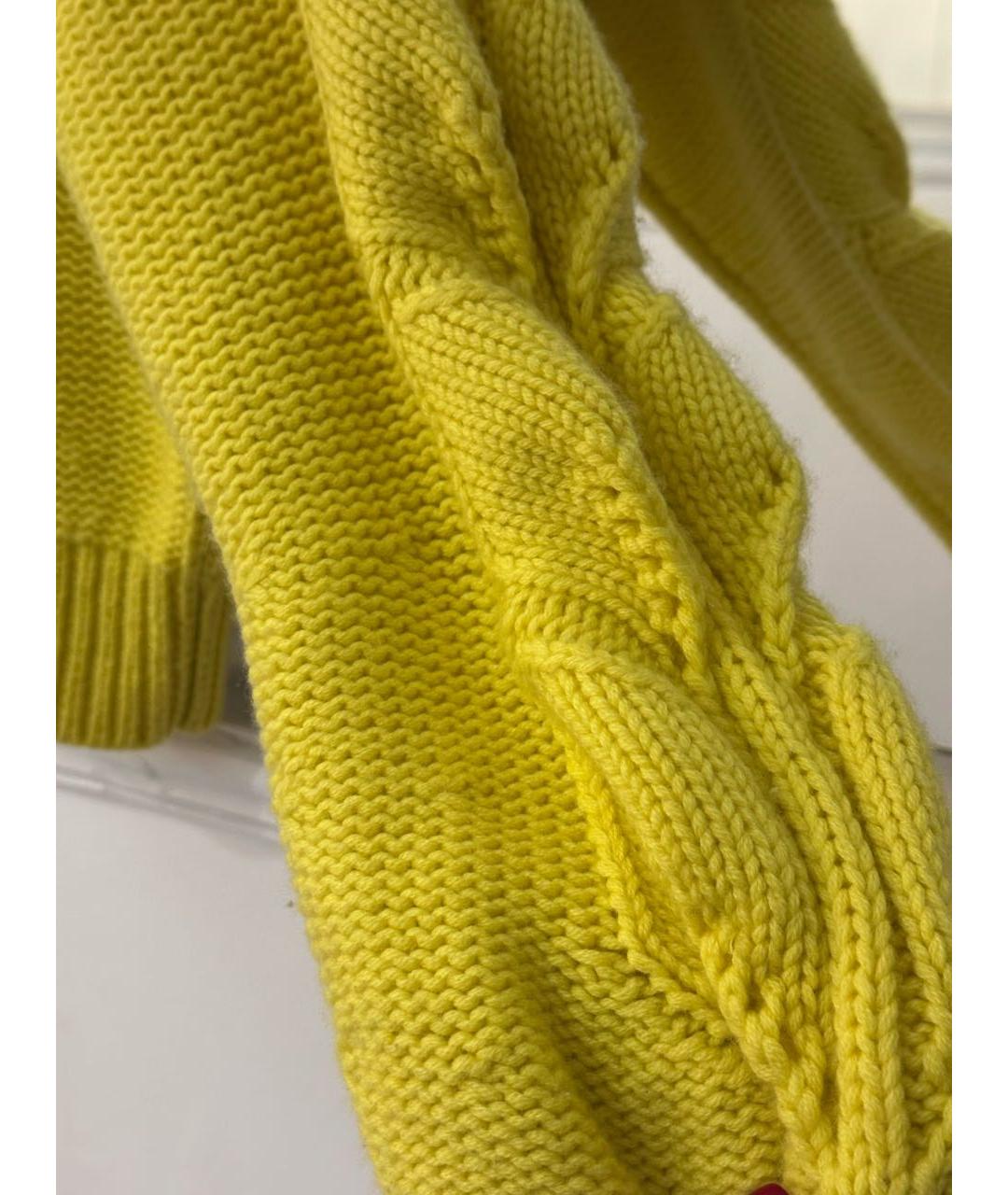 ESCADA Желтый шерстяной джемпер / свитер, фото 3