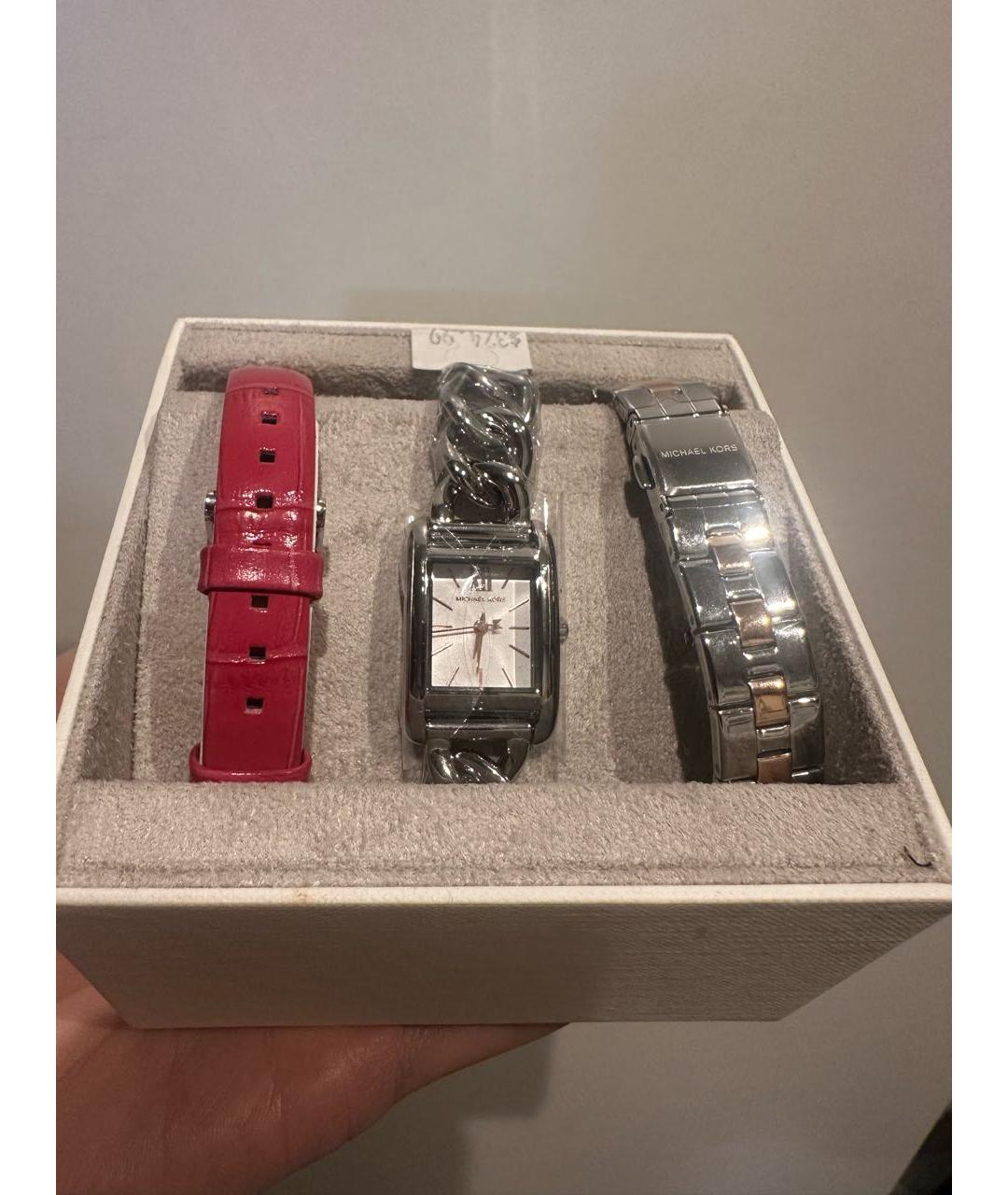 MICHAEL KORS Серебряные металлические часы, фото 5