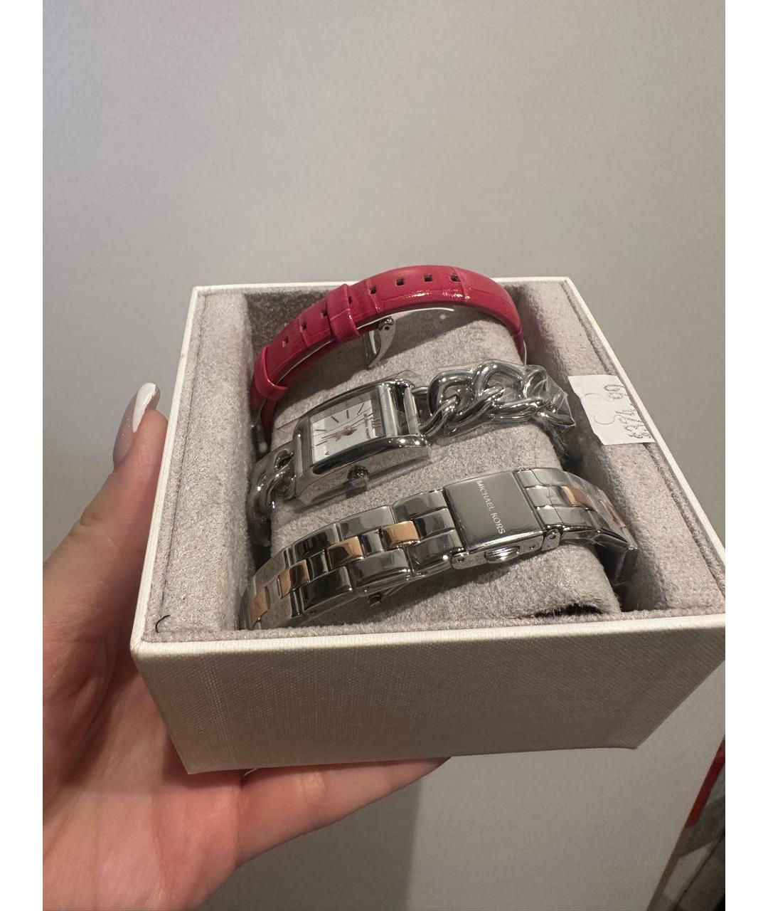 MICHAEL KORS Серебряные металлические часы, фото 2