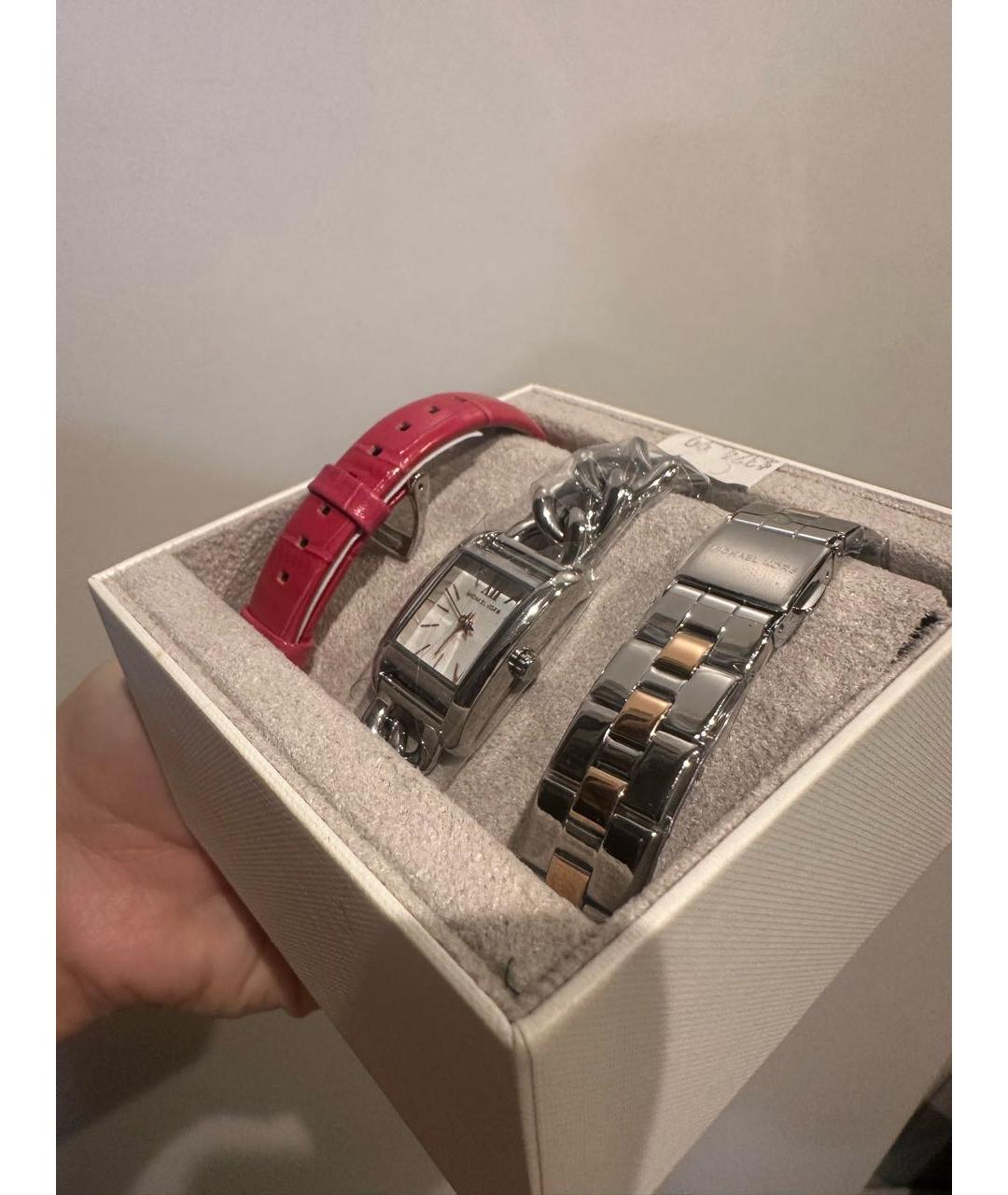 MICHAEL KORS Серебряные металлические часы, фото 3