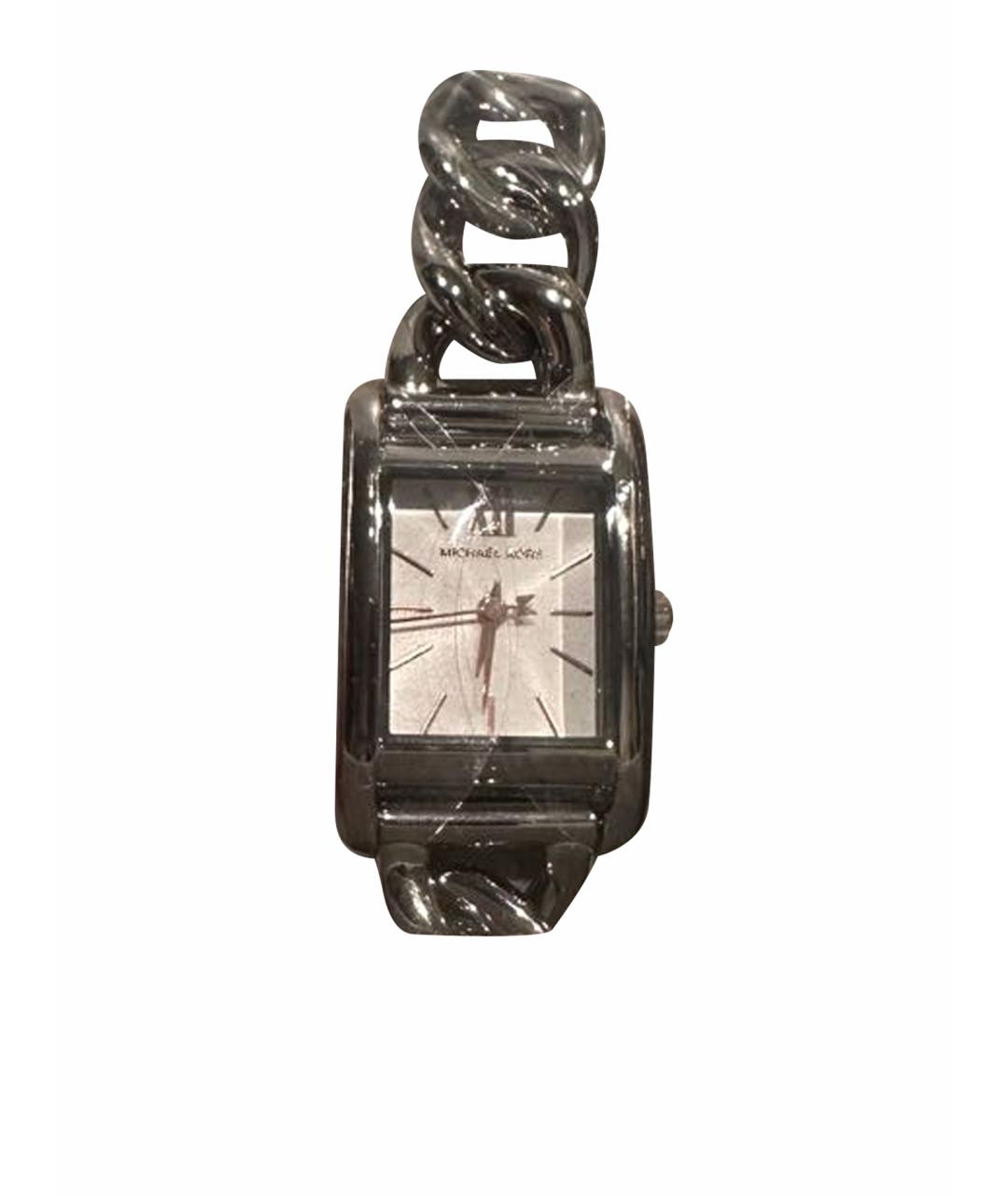 MICHAEL KORS Серебряные металлические часы, фото 1