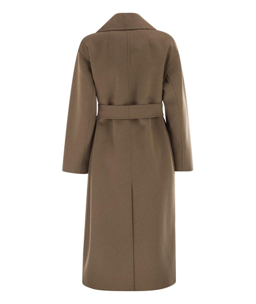 'S MAX MARA Бежевое шерстяное пальто, фото 2