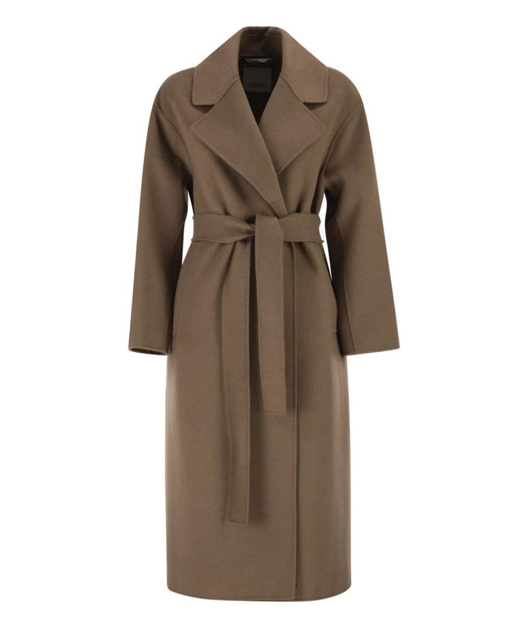 'S MAX MARA Бежевое шерстяное пальто, фото 1