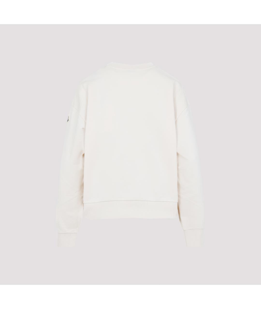 MONCLER Белый хлопковый джемпер / свитер, фото 2