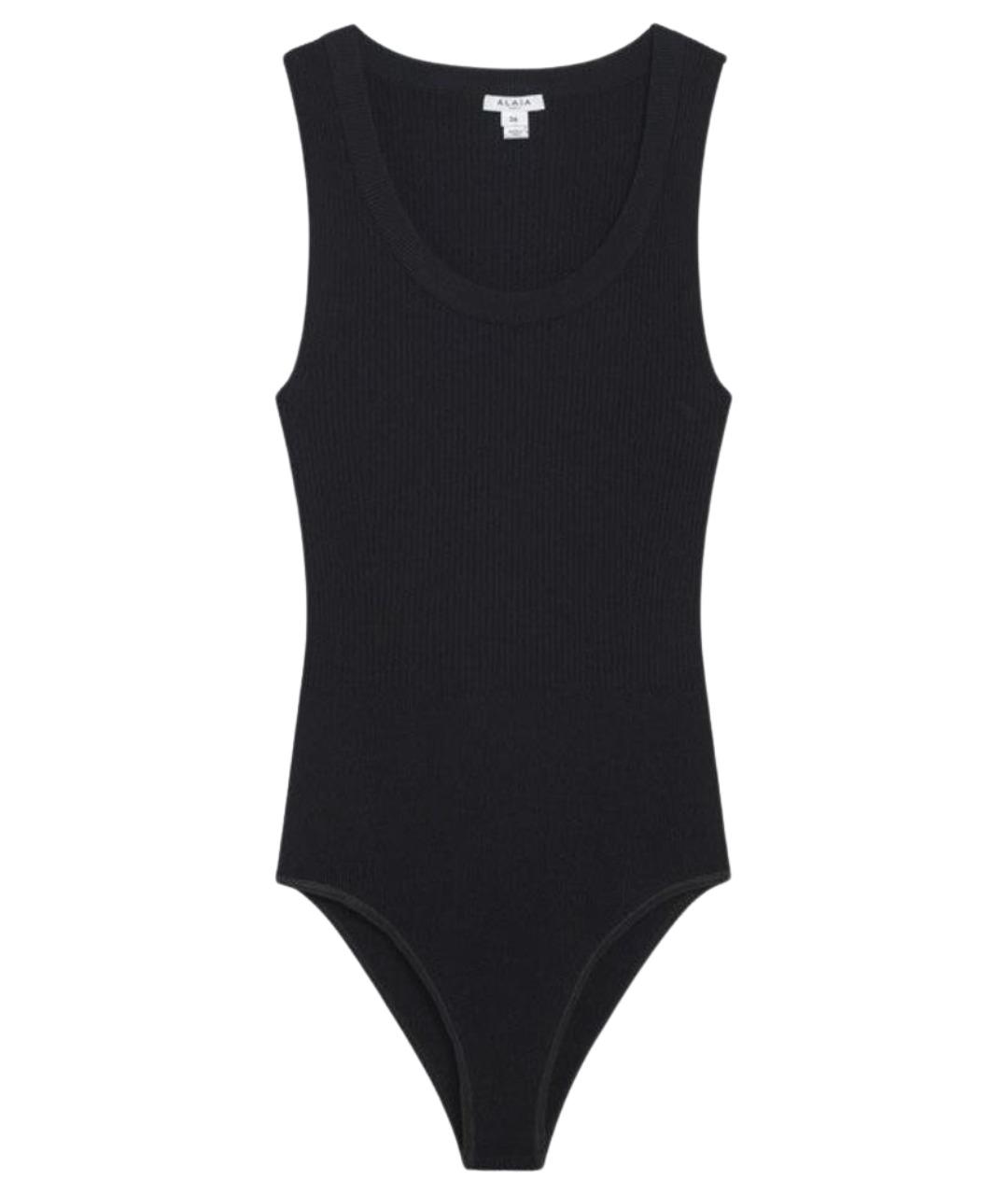 ALAIA Черная вискозная майка, фото 1