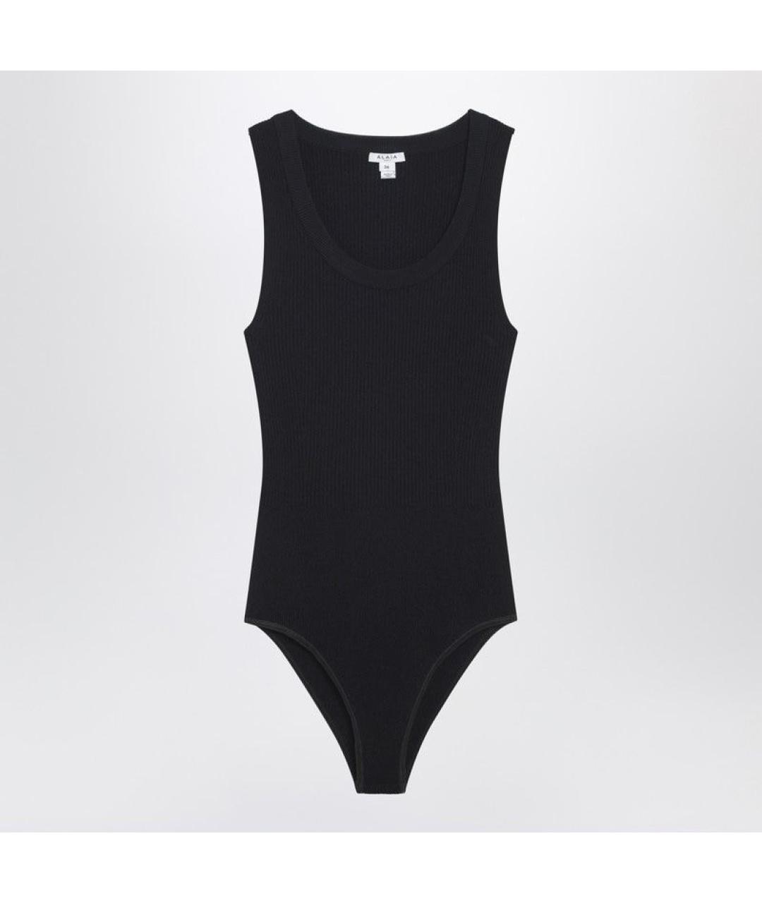 ALAIA Черная вискозная майка, фото 3