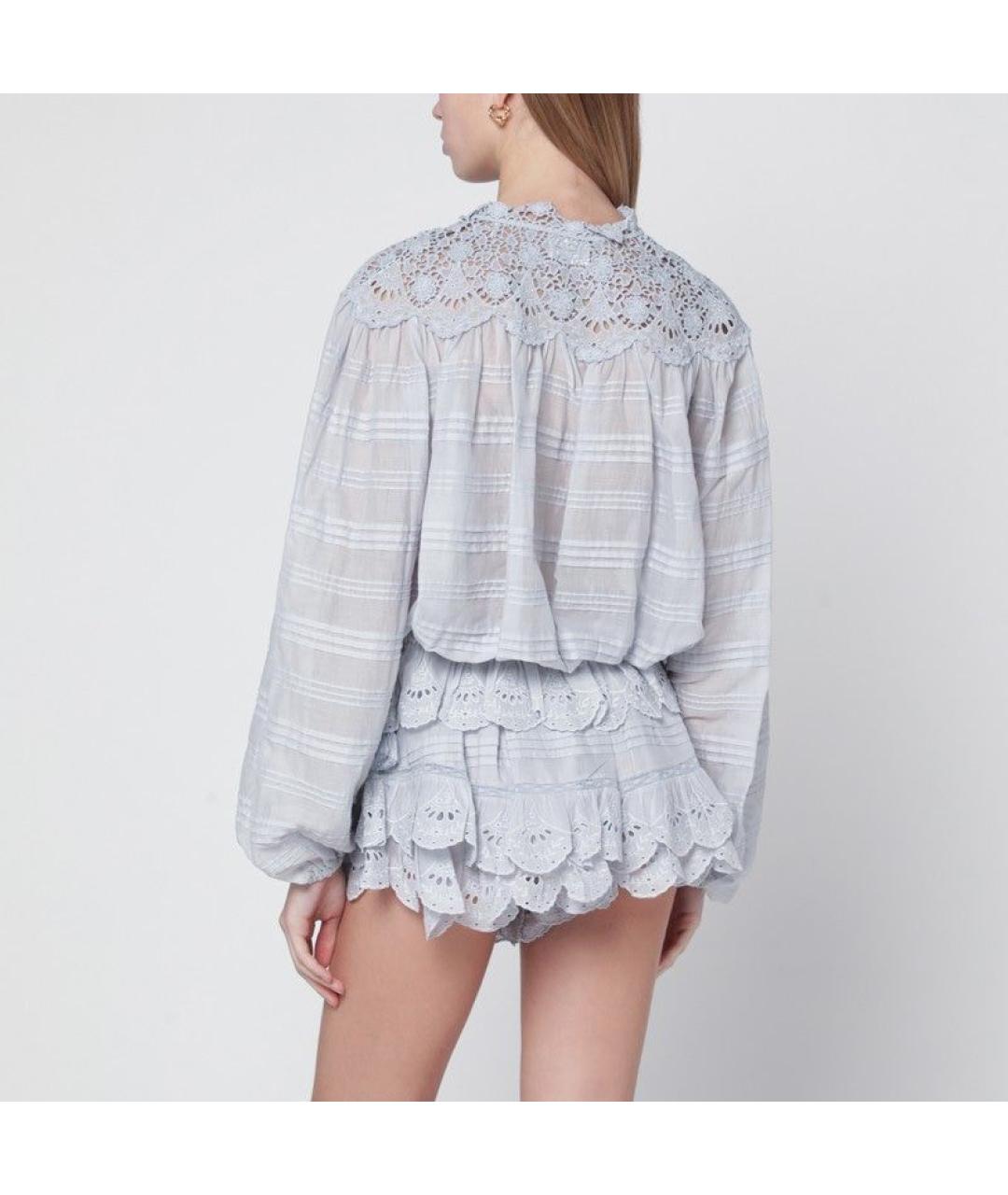 ISABEL MARANT Голубая хлопковая рубашка, фото 3