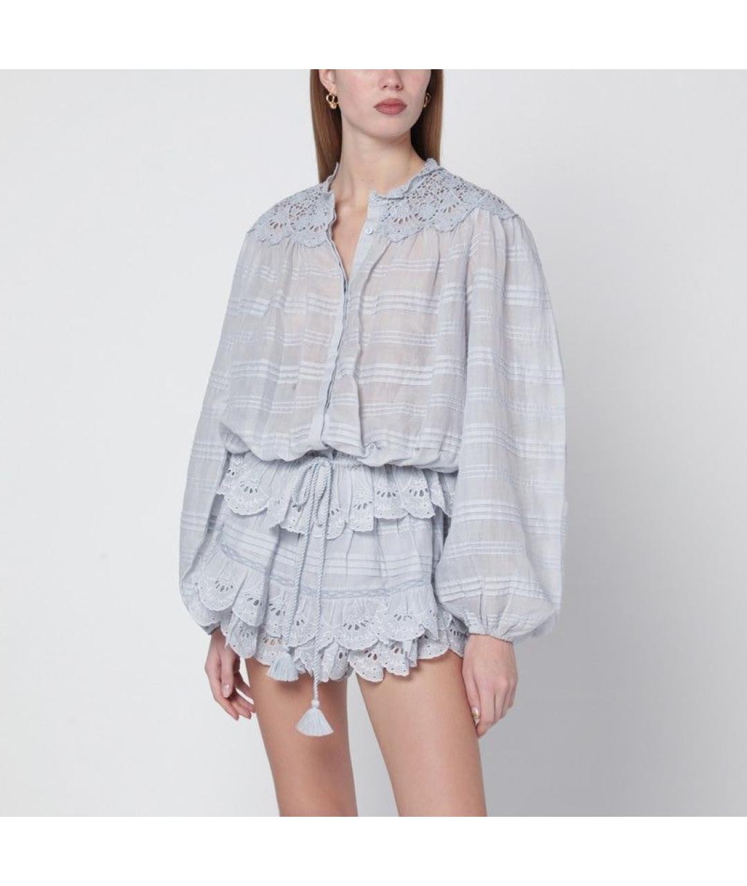 ISABEL MARANT Голубая хлопковая рубашка, фото 2