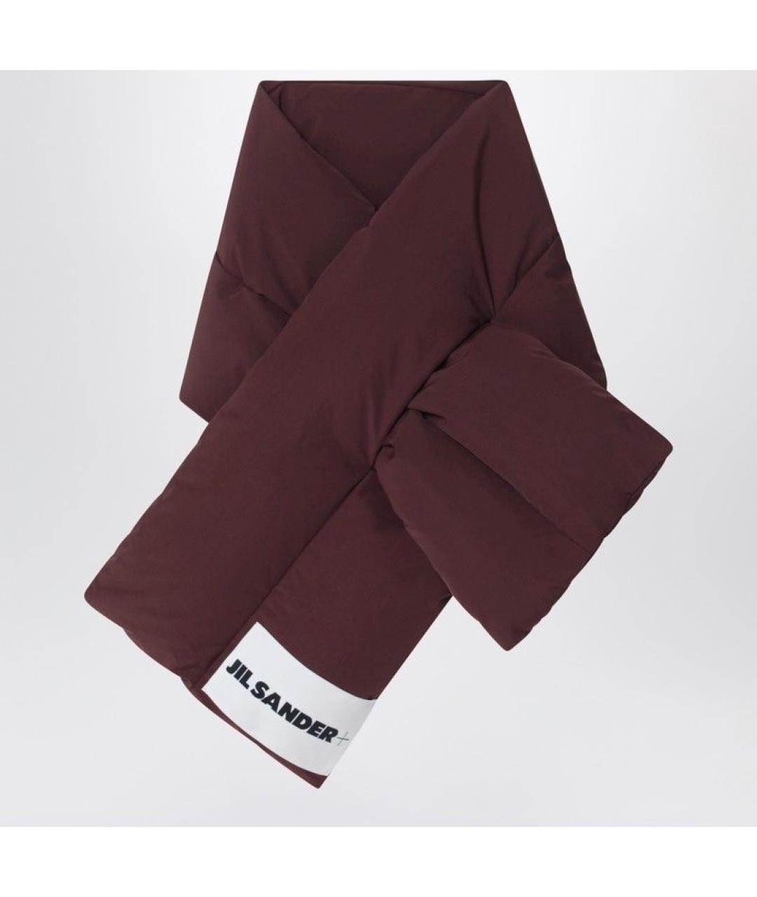 JIL SANDER Коричневый шарф, фото 3