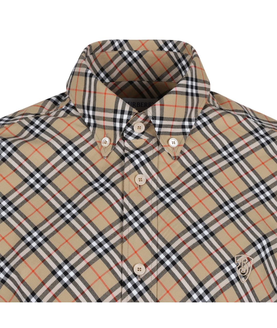 BURBERRY Мульти хлопковая кэжуал рубашка, фото 3