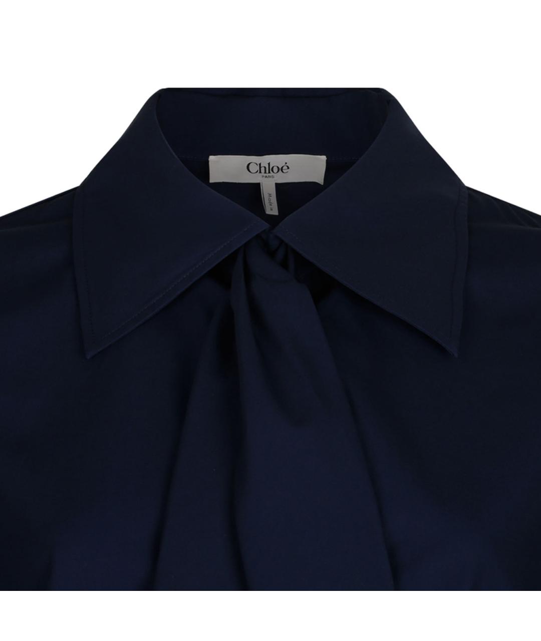 CHLOE Синяя хлопковая рубашка, фото 3