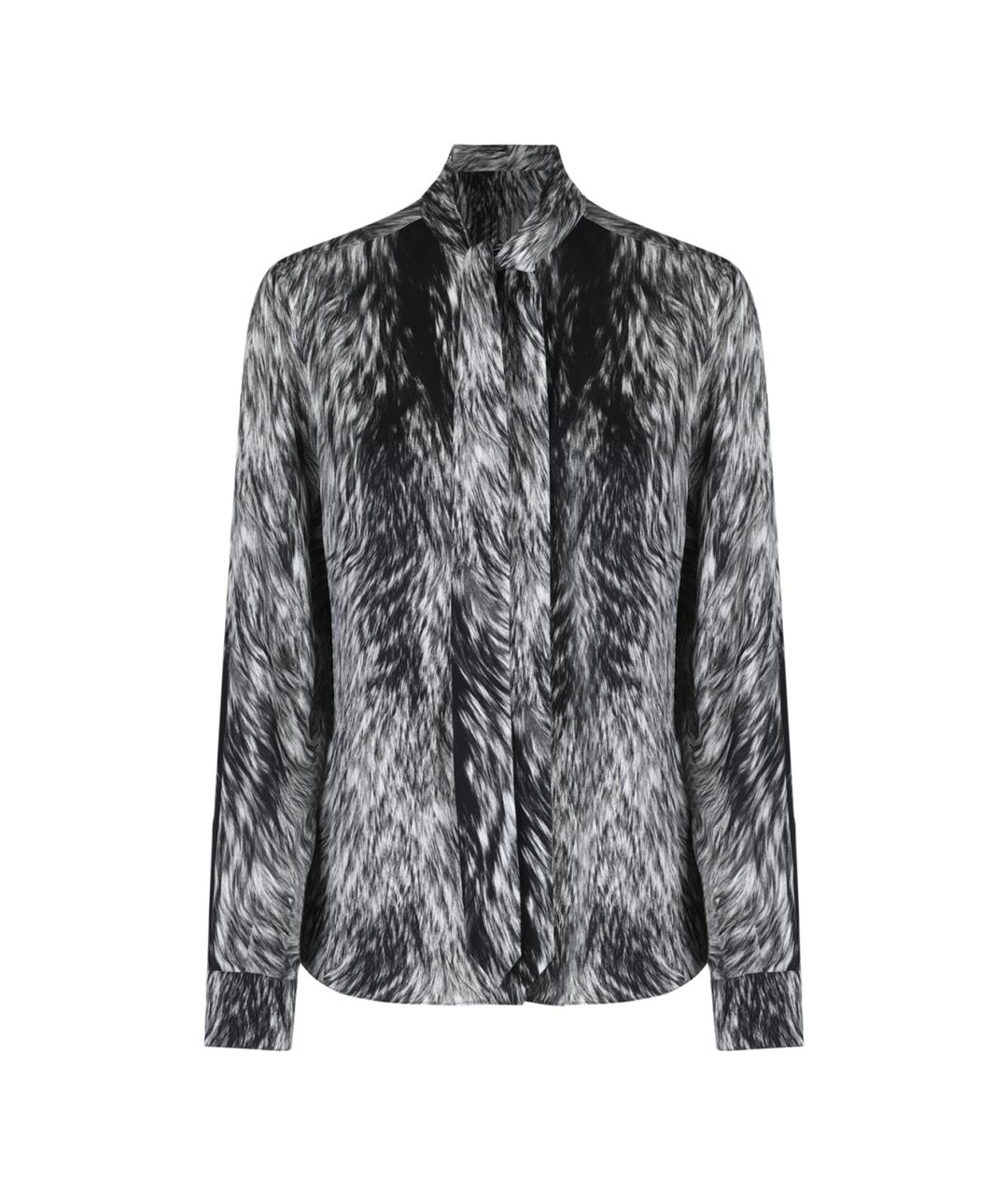 DOLCE&GABBANA Серая шелковая рубашка, фото 2