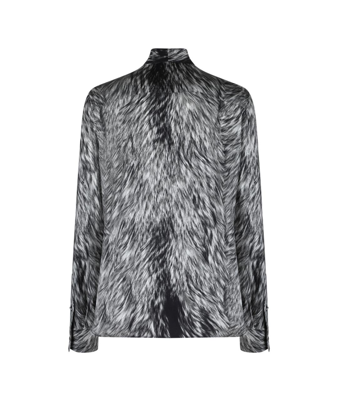 DOLCE&GABBANA Серая шелковая рубашка, фото 3