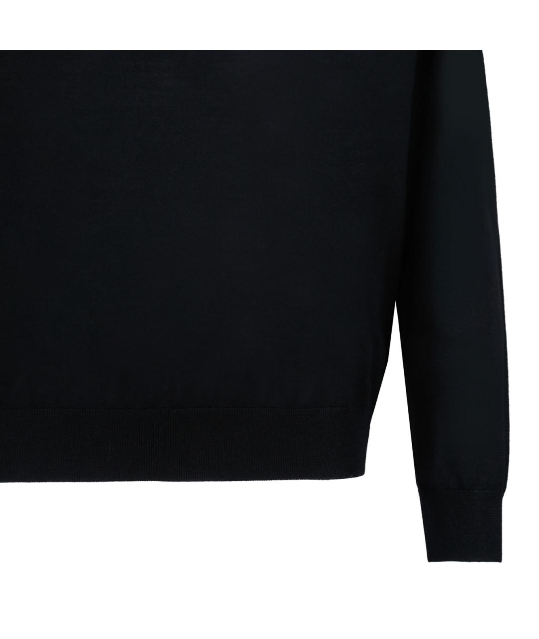 PRADA Черный шерстяной джемпер / свитер, фото 4