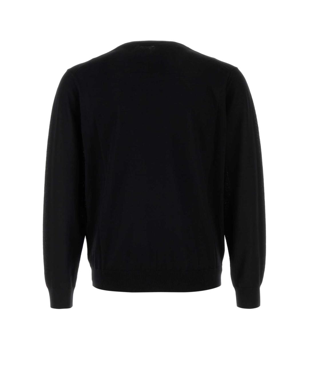 PRADA Черный шерстяной джемпер / свитер, фото 2