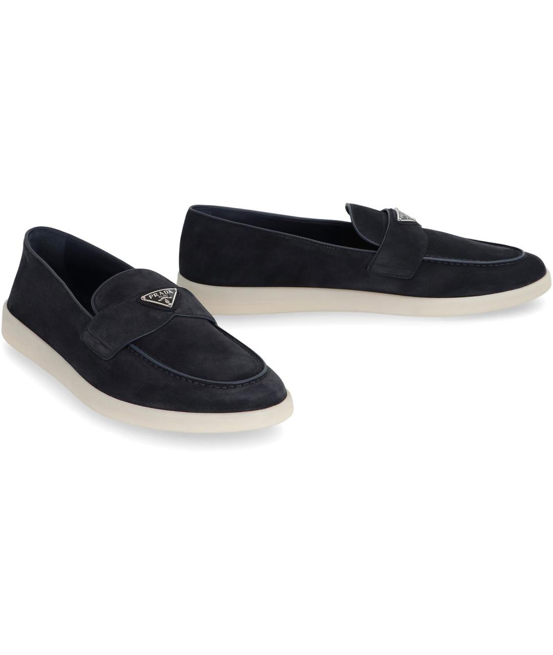 PRADA Черные кожаные лоферы, фото 3